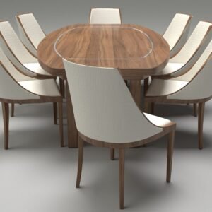 luxury dining table with chairs